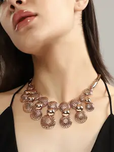 SOHI Gold-Plated Necklace