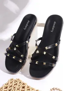 DressBerry Women Embellished Open Toe Flats