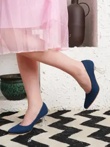 DressBerry Women Striped Block Pumps