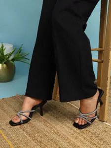 DressBerry Women Embellished Kitten Heel Sandals