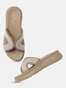 Marc Loire Women Embellished Flatform Heel  Sandals