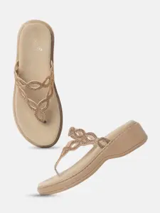 Marc Loire Women Embellished PU Party Flatform Sandals