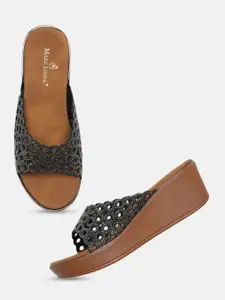 Marc Loire Women Embellished Wedge Sandals