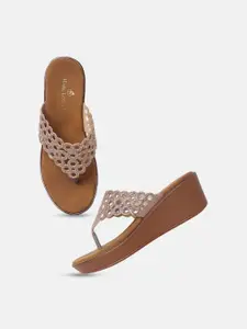 Marc Loire Women Embellished PU Party Flatform Sandals