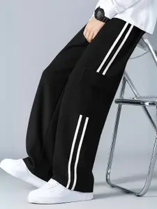 Maniac Men Colorblocked Cotton Cargo Track Pants
