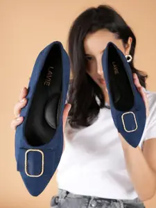Lavie Women Party Mojaris with Buckles Flats