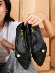 Lavie Women Embellished Pointed Toe Ballerinas