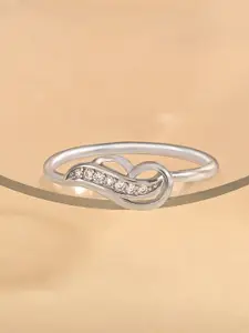 TOUCH925 Cubic Zirconia Studded Finger Ring