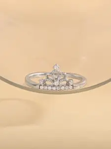 TOUCH925 Stone-Studded Finger Ring