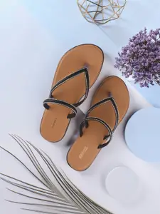 Anouk Women Embellished Strappy T-Strap Flats