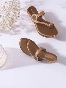 Anouk Embellished T-Strap Flats