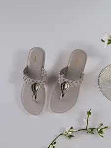 Anouk Women Textured Open Toe Casual Flats