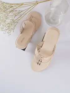 Anouk Women Solid Round Toe Casual One Toe Flats