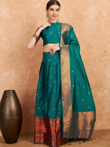 MANVAA Semi-Stitched Lehenga & Unstitched Blouse With Dupatta