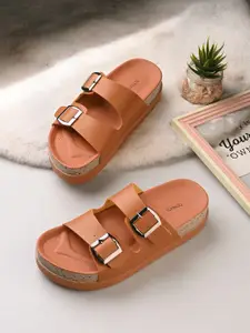 CORSICA Women Open Toe Casual Flats with Buckles