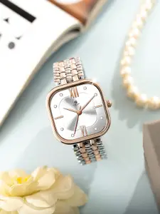 Carlton London Chelsea Women Embellished Analogue Watch CHELWHT-A1