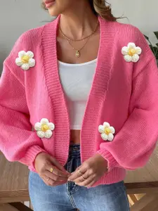 bebe Women Applique Detail Sweater