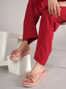 Bella Rosa Women Open Toe Flats with Bows