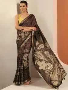 Libas Embellished Zari Silk Blend Saree