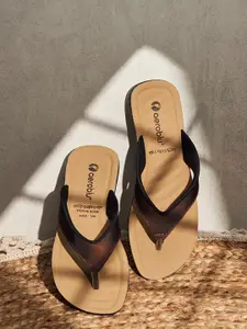 Aeroblu Women Solid T-Strap Slip-On Flats