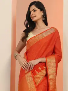 Libas Woven Design Zari Saree