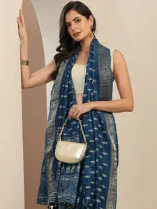 Libas Ethnic Motifs Printed Zari Saree