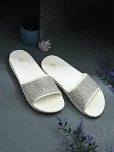 El Paso Women Embellished Open Toe Flats