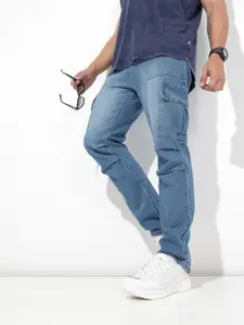 The Roadster Lifestyle Co. Men Straight Fit Mid-Rise Light Fade Jeans