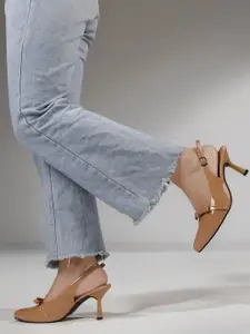 TRYME Women Stiletto Sandals with Bows