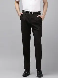 Van Heusen Men Custom Fit Pleated Trousers