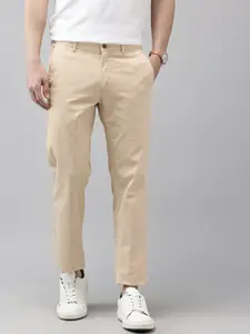 Van Heusen Men Striped Slim Fit Chinos Trousers