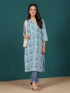 Varanga Women Paisley Printed Cotton Kurta