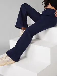 DOLCE CRUDO Women Bootcut High Rise Clean Look Regular Length Stretchable Shaping Jeans