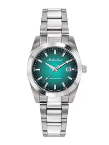 Mathey-Tissot Swiss Made Women Mathy Sunray Quartz Green Dial Analog Watch D451VEN