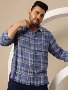 Sztori Men Plus Size Checked Casual Shirt
