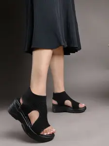 TRYME Women Wedge Heel Sandals