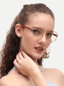 HAMILTANO WINSTON Women Transparent Square UV Protected Optical