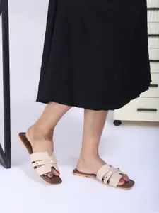 DressBerry Women Embellished Casual Open Toe Flats