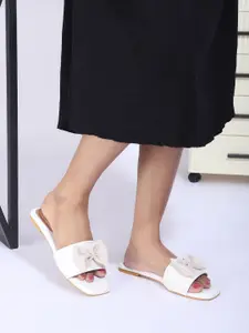 DressBerry Women Open Toe Flats with Bows