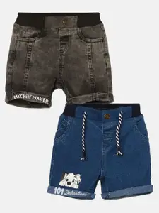 Juniors by Lifestyle Boys Pack of 2 Washed Cotton Shorts