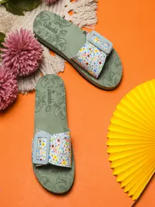 Rasambh Women Floral Printed Sliders