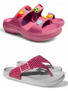 FABBMATE Women One Toe Flats with Bows