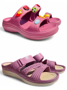 FABBMATE Women Open Toe Flats