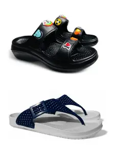 FABBMATE Women Textured One Toe Flats