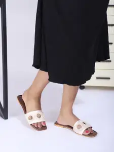 Anouk Women Western - Embellished Open Toe Flats