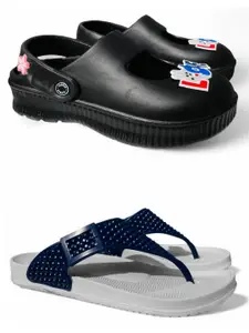 FABBMATE Women Textured Open Toe Flats