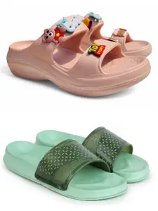 FABBMATE Women Self Design Clogs & Flats