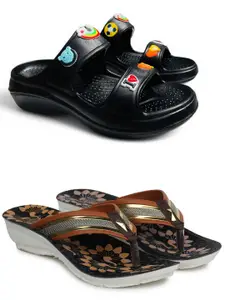 FABBMATE Women Self Design Flip-Flops