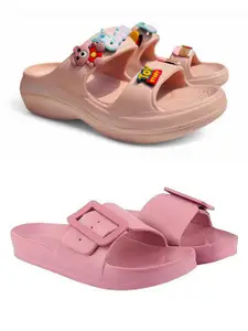 FABBMATE Women  Open Toe Flats