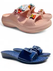 FABBMATE Women One Toe Flats with Bows